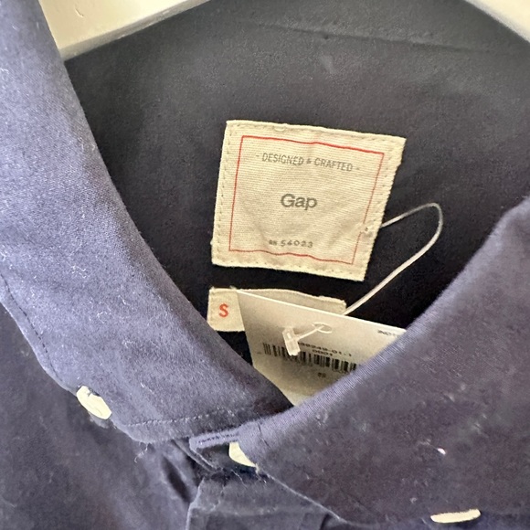 Gap Navy Shirt NEW - Picture 2 of 2